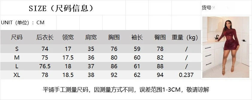 FAGADOER Sexy Mesh See Through Bodycon Dresses Women Solid Color Ruched Patchwork Long Sleeves Dress Female Streetwear Vestidos